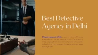 Best Private Detective Agency in Delh