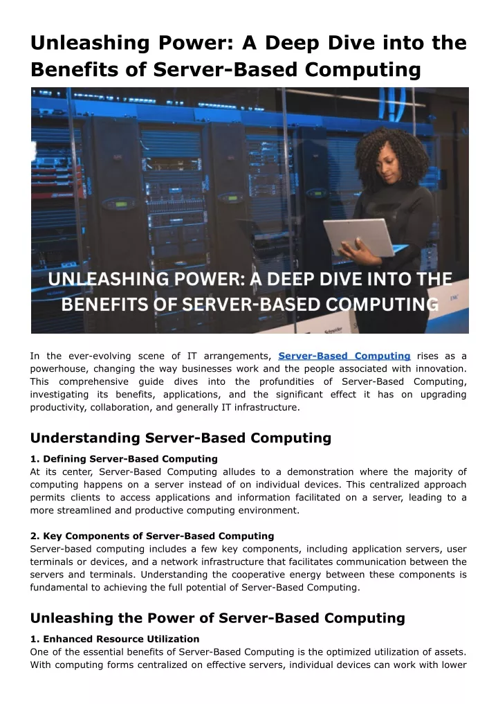 unleashing power a deep dive into the benefits