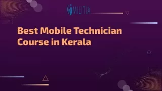 Best Mobile Technician Course in Kerala