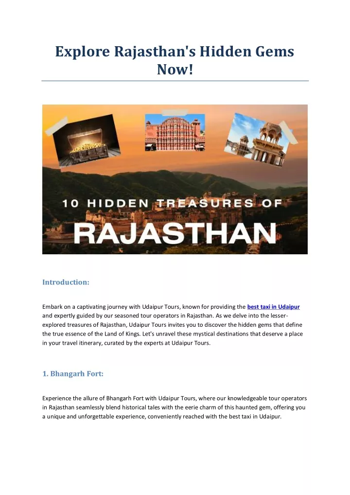 explore rajasthan s hidden gems now