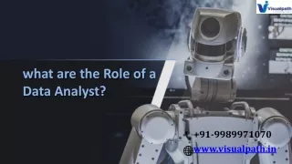 what are the role of a data analyst