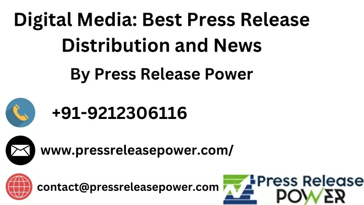 digital media best press release distribution