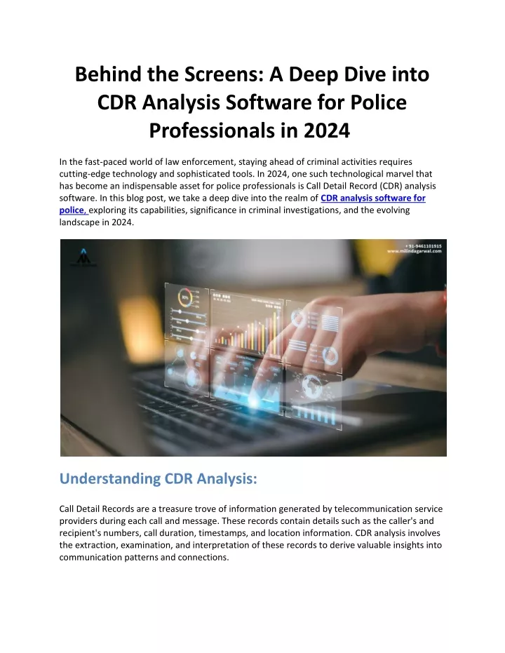 behind the screens a deep dive into cdr analysis