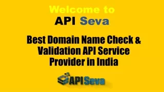 Best Domain Name Check & Validation API Service Provider in India