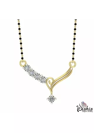 Cressida Diamond Mangalsutra by Dishis Desgner Jewellery