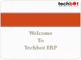 TechbotERP: Your Premier Odoo ERP Provider for Tailored Business Solutions
