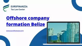 Offshore company formation Belize