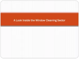 A Look Inside the Window Cleaning Sector