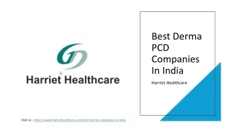 Best Derma PCD Companies In India - Harriet Healthcare