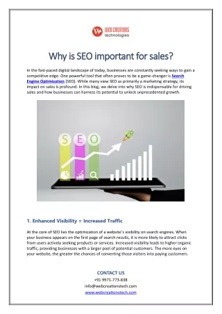 Why is SEO important for sales?