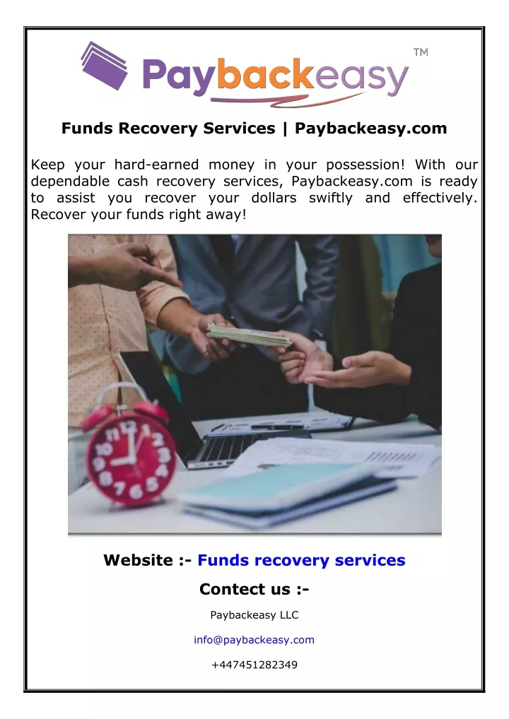 funds recovery services paybackeasy com