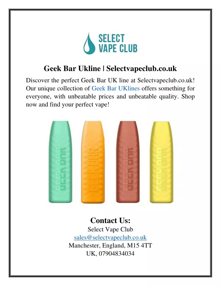 geek bar ukline selectvapeclub co uk