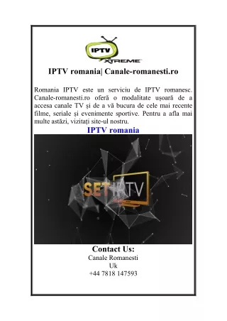 IPTV romania Canale-romanesti.ro