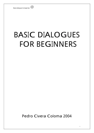 Basic Dialogues For Beginners