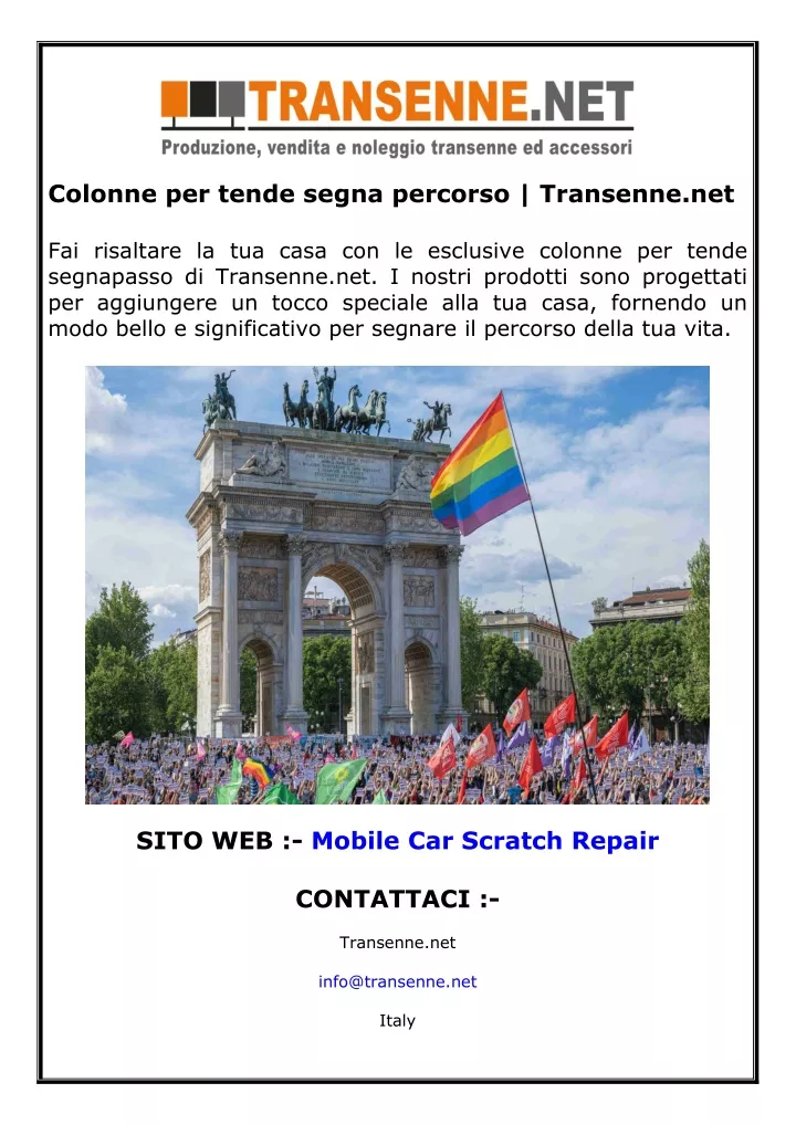 colonne per tende segna percorso transenne net