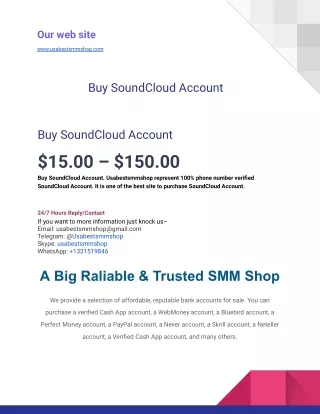 Buy SoundCloud Account