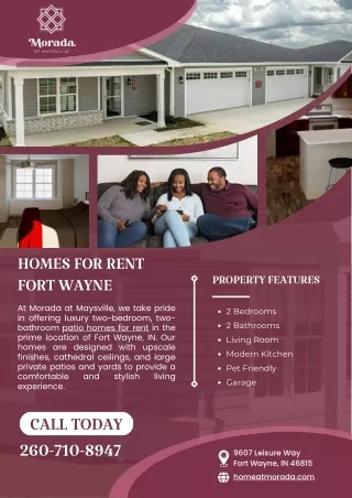 Homes for Rent Fort Wayne