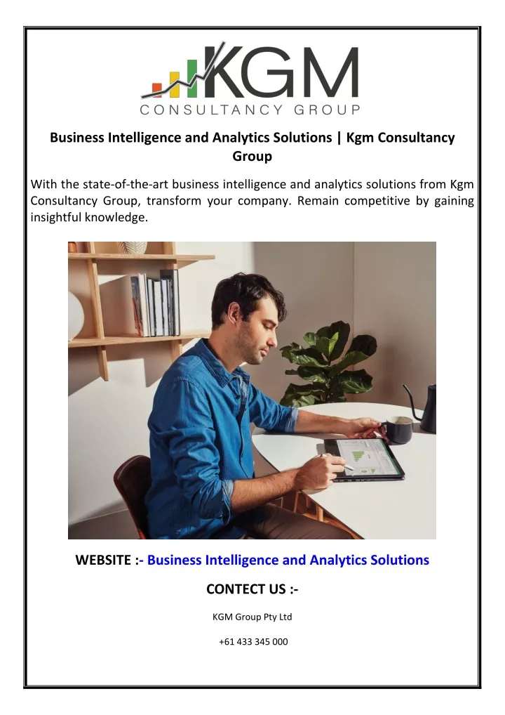 business intelligence and analytics solutions