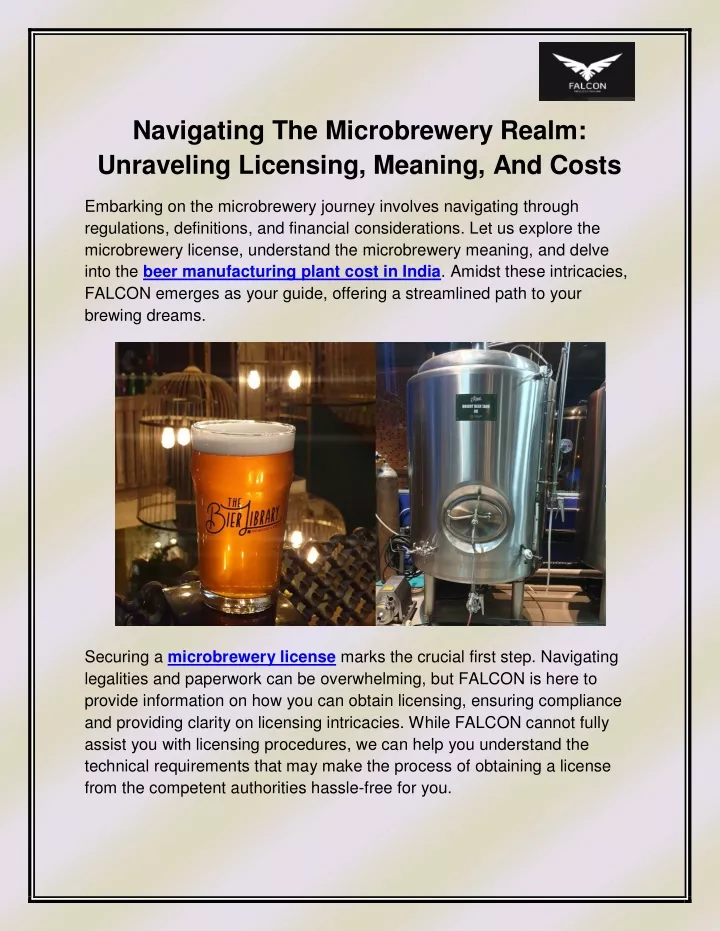 navigating the microbrewery realm unraveling