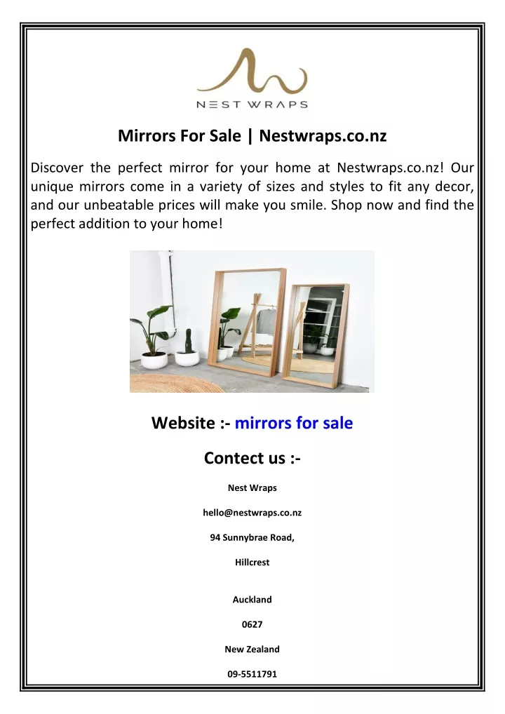 mirrors for sale nestwraps co nz