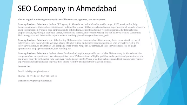 seo company in ahmedabad