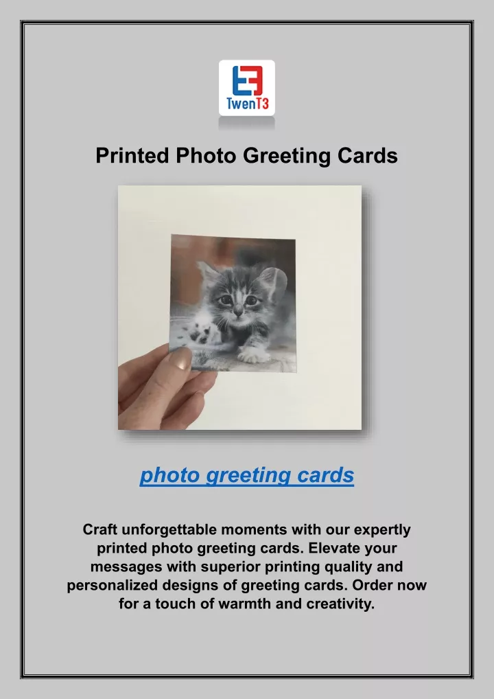 printed photo greeting cards