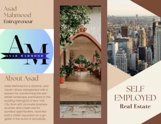 Know About Asad Mahmood Entrepreneur