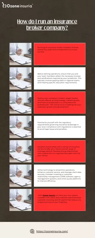 how do i run an insurance broker company