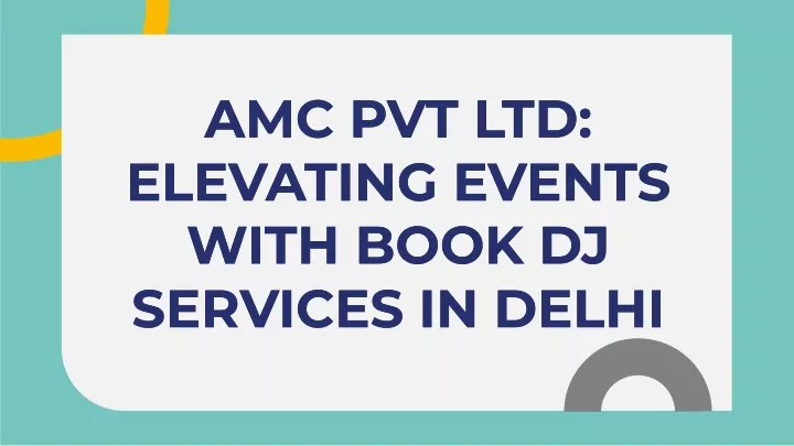 amc pvt ltd elevating events with book