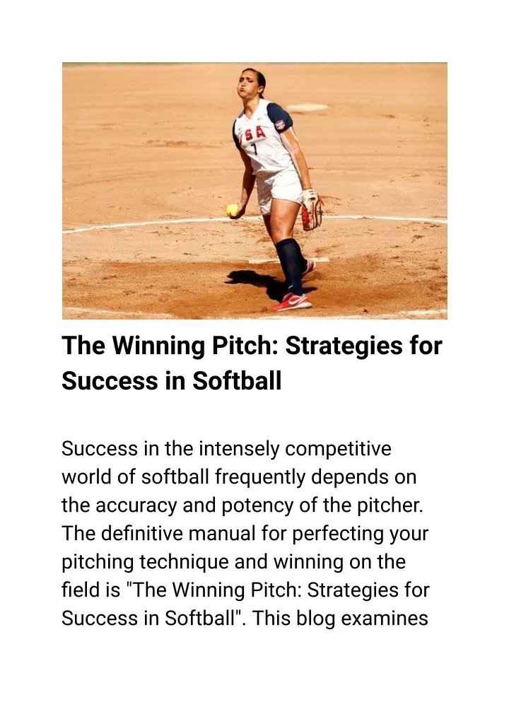 the winning pitch strategies for success