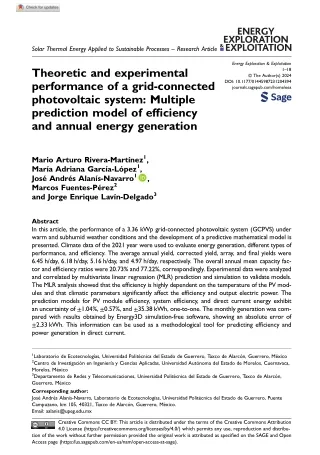 Theoretic and experimental performance of a grid-connected photovoltaic system