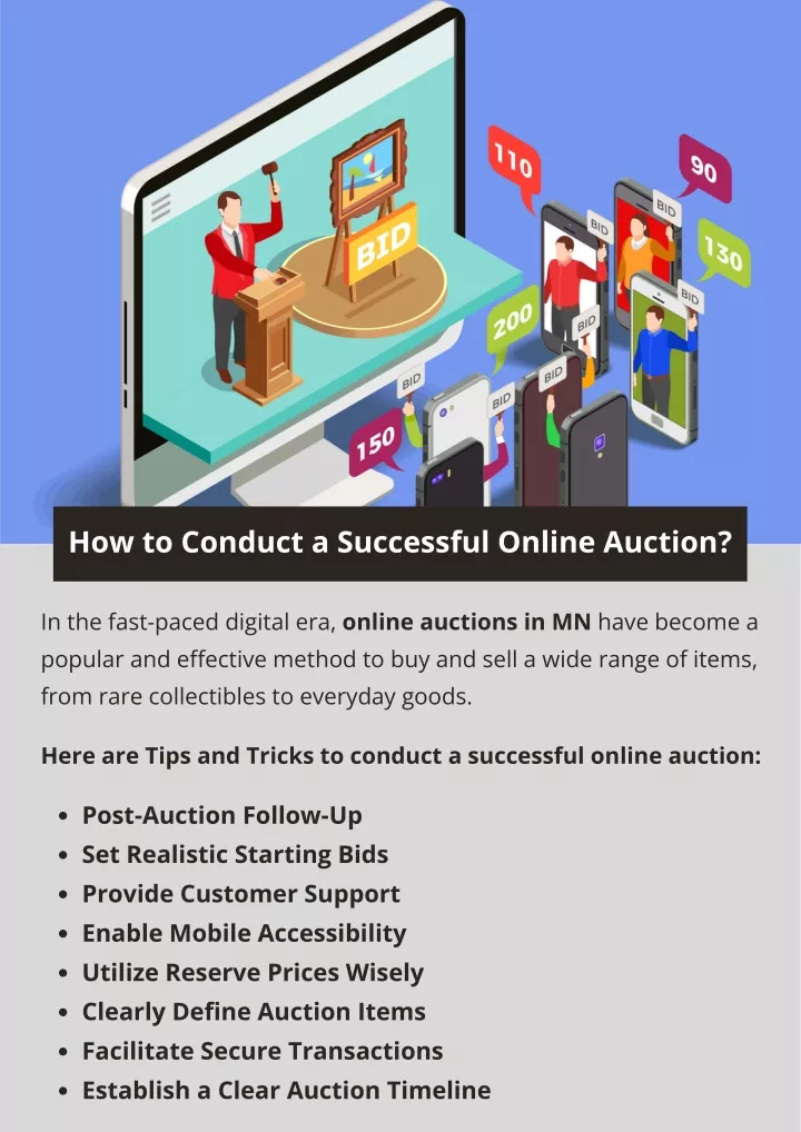 how to conduct a successful online auction