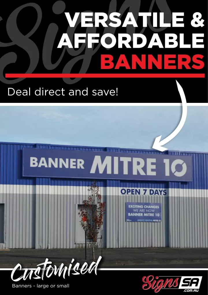 versatile affordable banners