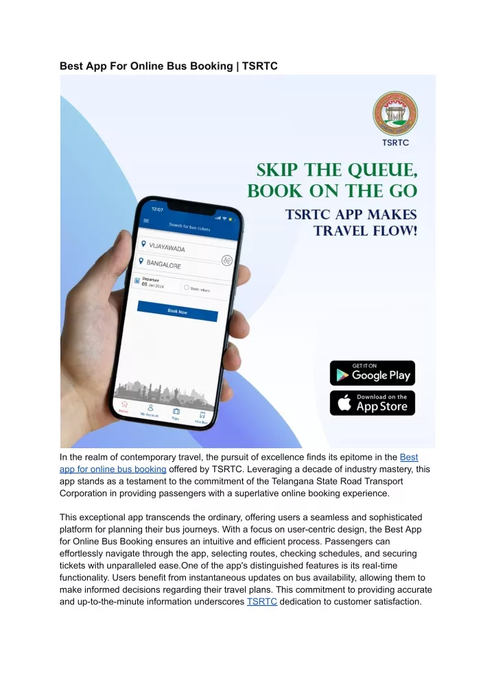 best app for online bus booking tsrtc