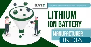 BatX Energies - Lithium-ion Battery Manufacturer in India!