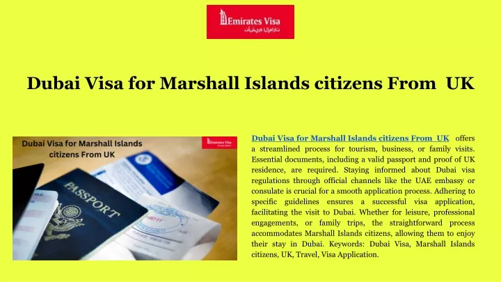 dubai visa for marshall islands citizens from uk