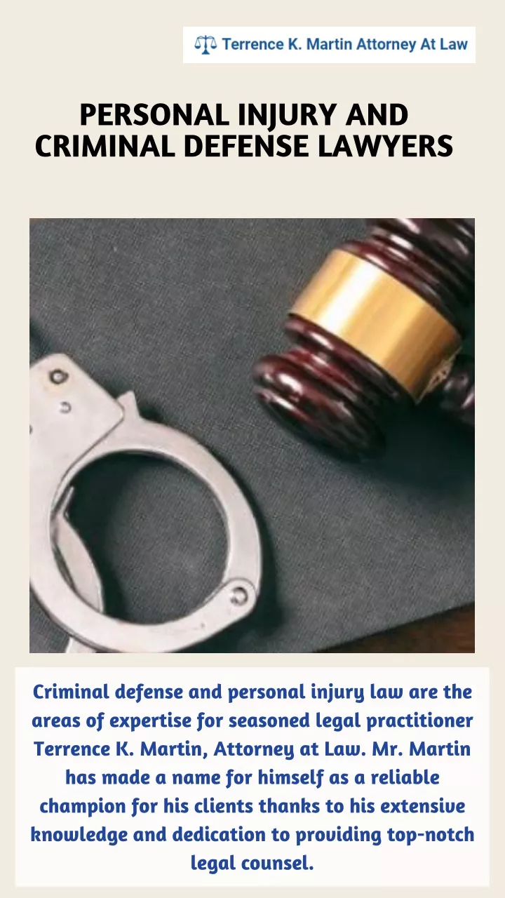 personal injury and criminal defense lawyers