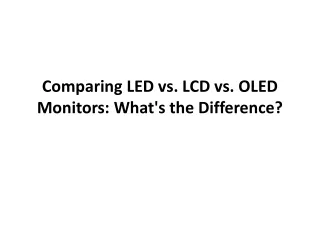 Comparing LED vs. LCD vs. OLED Monitors