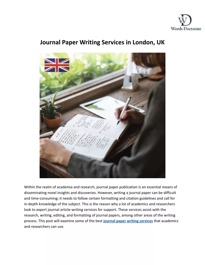 journal paper writing services in london uk