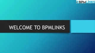 welcome to bpmlinks