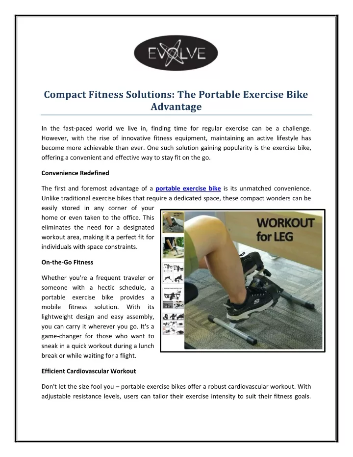 compact fitness solutions the portable exercise