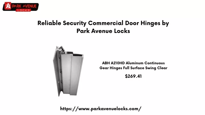 reliable security commercial door hinges by park