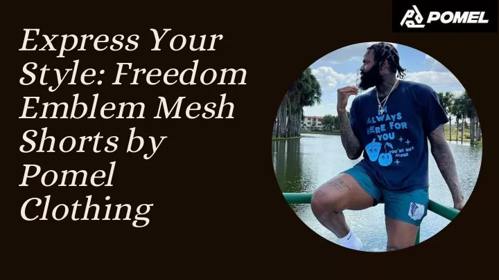 express your style freedom emblem mesh shorts
