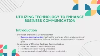 utilizing technology to enhance business