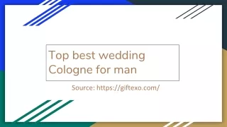 Top best wedding Cologne for man