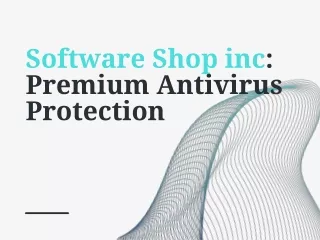 Software Shop Inc : Premium Antivirus Protection