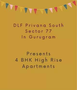 DLF Privana South Sector 77 Gurugram | Live the lifestyle