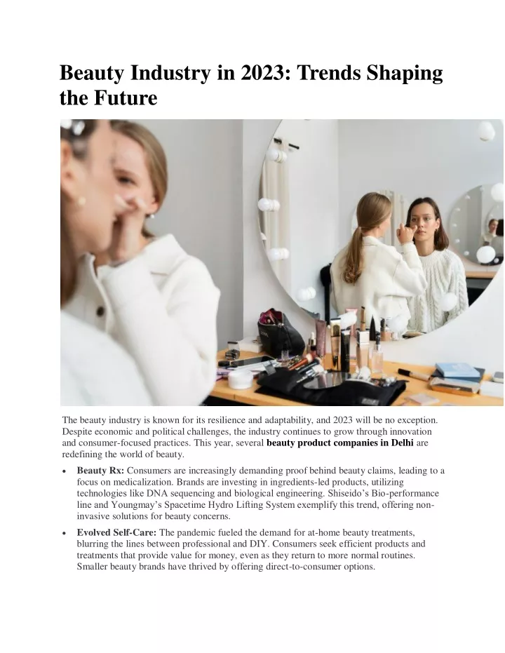 beauty industry in 2023 trends shaping the future