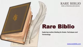 Crafting Elegance: The Art Of Rare Biblio In Luxurious Leather Book Binding