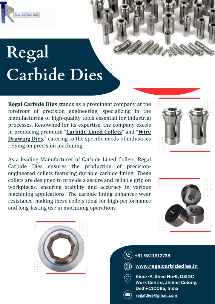 regal carbide dies